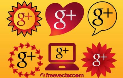Ícones do Google Plus