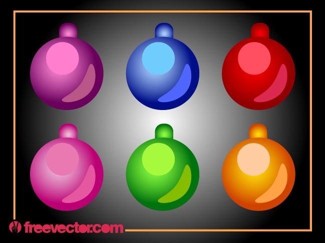 Pacote de bolas brilhantes ornamentais de Natal