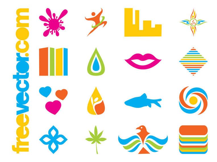 Colorido paquete de iconos corporativos Colorido paquete de iconos corporativos