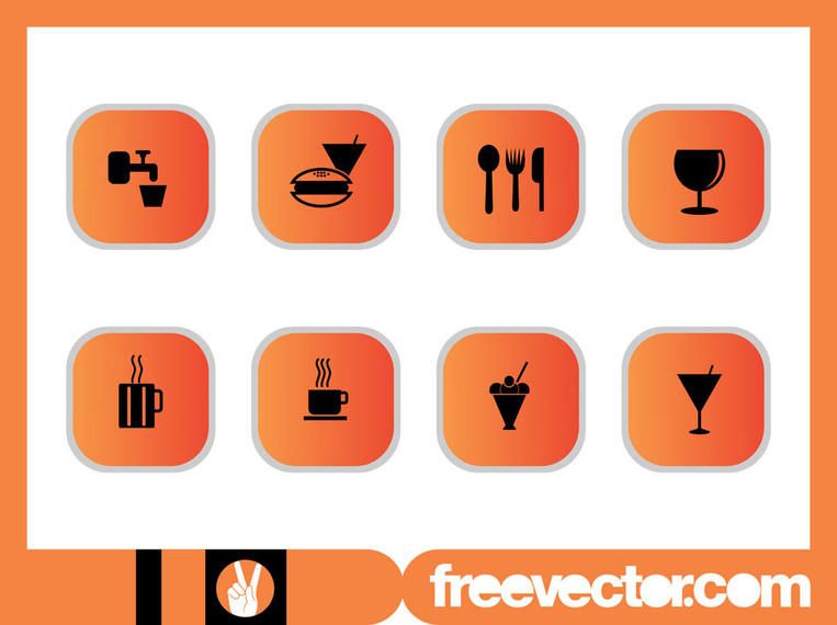 Paquete de iconos de alimentos y bebidas Paquete de iconos de alimentos y bebidas