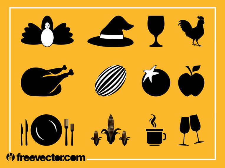 Silhouette Thanks giving Icon Pack Silhouette Thanks giving Icon Pack