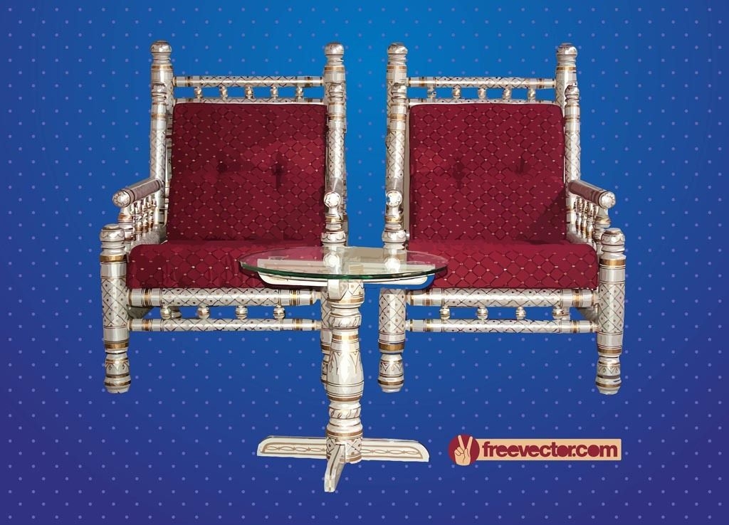 Antike dekorative Möbel