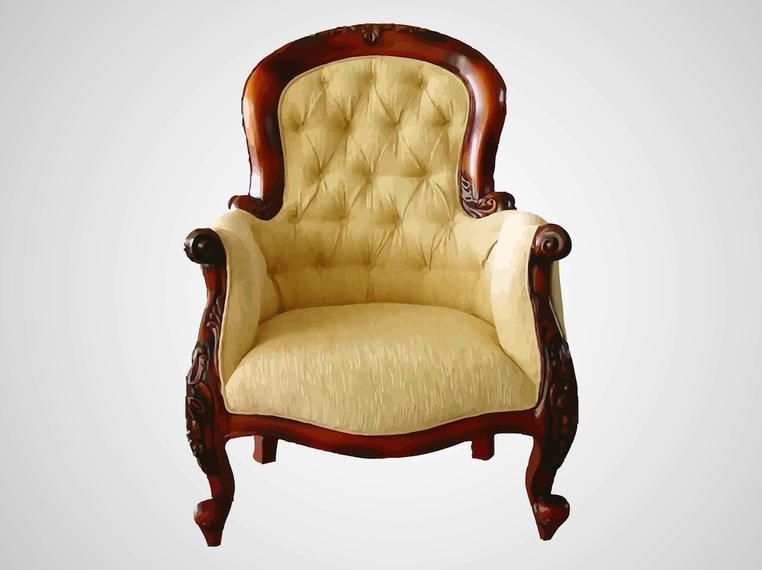 Cadeira Decorativa Confortável Antiga Cadeira Decorativa Confortável Antiga