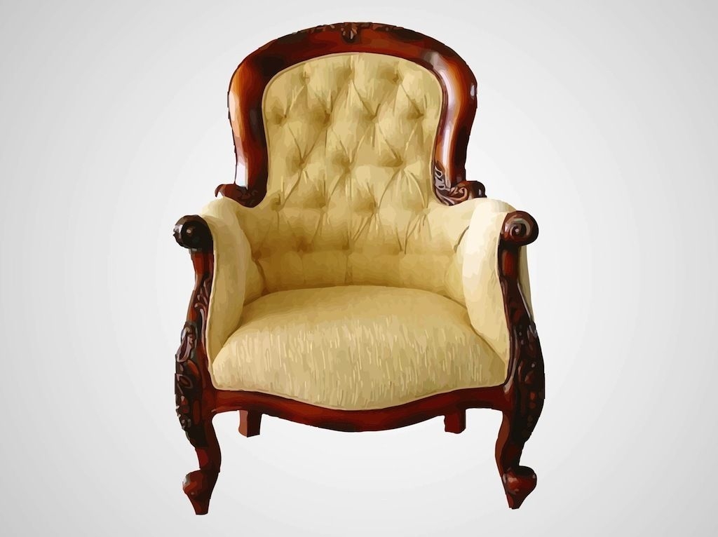 Antiker bequemer dekorativer Stuhl