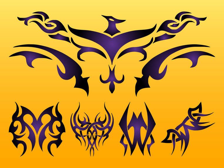 Phoenix & tatuagens tribais criativos Phoenix & tatuagens tribais criativos