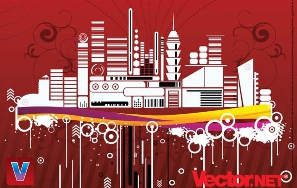 Urban City Vector Design Urban City Vector Design