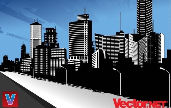Vector City Skyline Art - Vector download