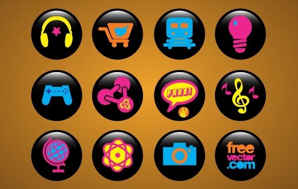 Icons Buttons - Vector download