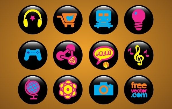 Pacote de botões de ícones