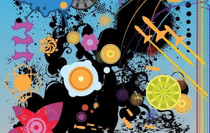 Vector de arte grunge