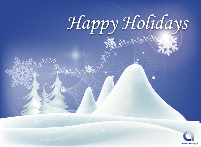 Christmas Background with Snowy Landscape - Vector download