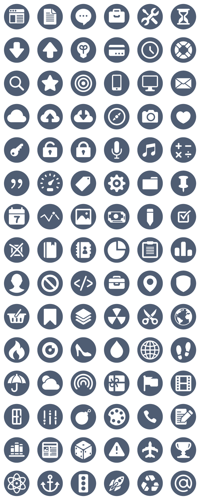Download Elegant Business Icon Circle Pack - Vector download