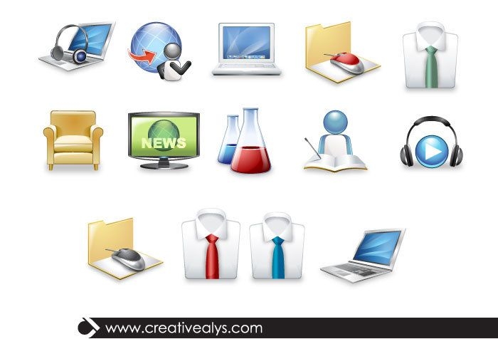 3D Science & Technology Icons