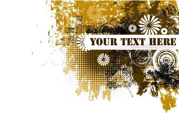 Grunge Text Banner Design