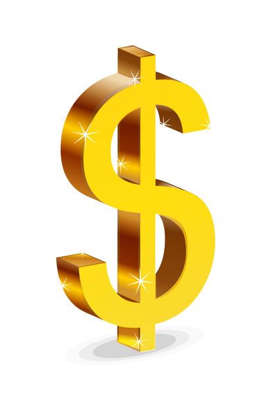 Bright 3D Dollar Sign Bright 3D Dollar Sign