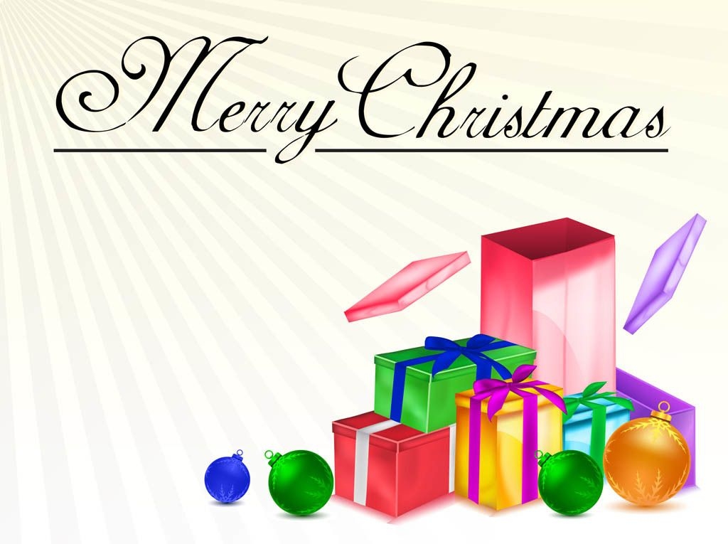 Pacote 3D detalhado de presentes de Natal