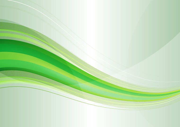 Modernos Ondas verdes abstractas sobre fondo gris - Descargar vector