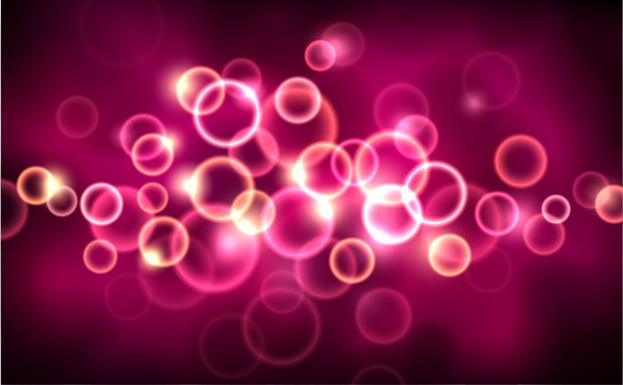 Glowing Pink Bokeh Bubbles Background Vector download