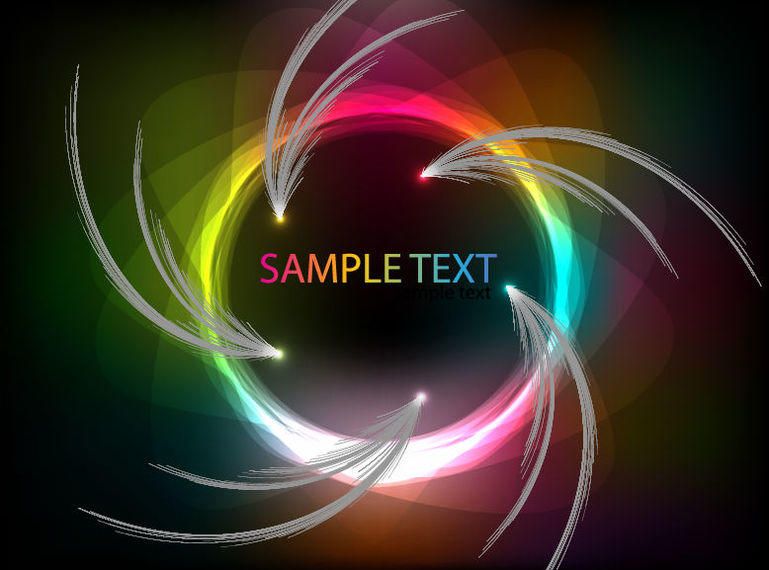 Rainbow Vortex Floral Background Rainbow Vortex Floral Background