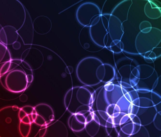 Glowing Bokeh Light Circles Background - Vector download
