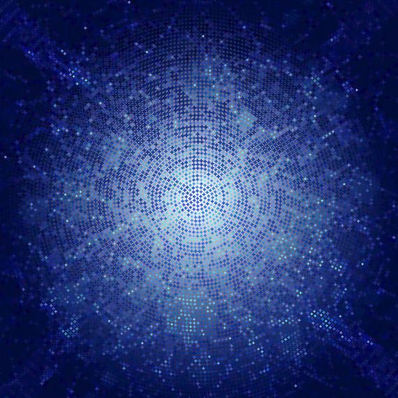 Blue Pixilated Starry Mosaic Elliptical Texture Blue Pixilated Starry Mosaic Elliptical Texture