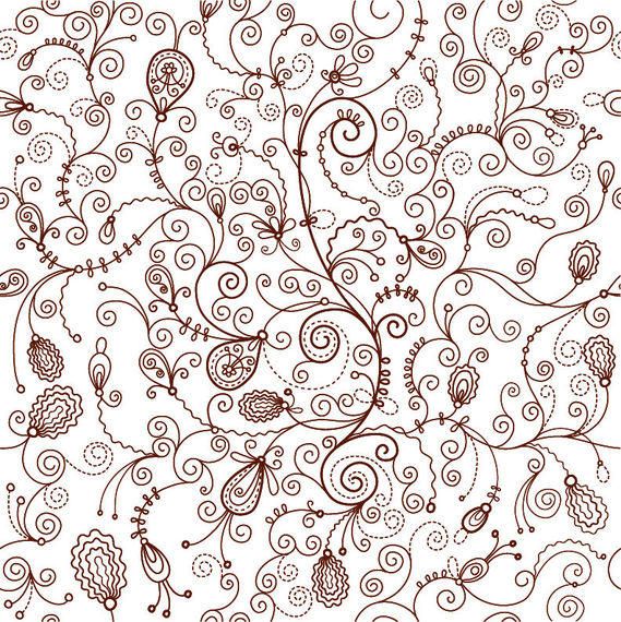 Patrón floral retro decorativo sin fisuras Patrón floral retro decorativo sin fisuras