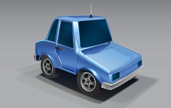 Carro cartoon 3D