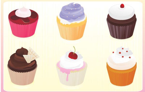 Vector libre cupcakes Vector libre cupcakes