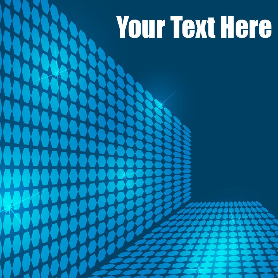 Fondo hexagonal azul de azulejos 3D