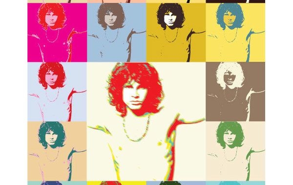 P?ster do pop art Jim Morrison The Doors