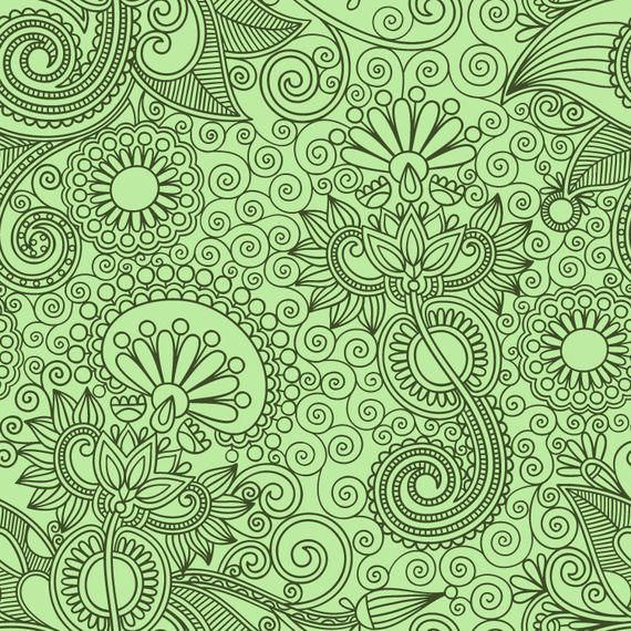 Floristic Seamless Ornament Pattern Floristic Seamless Ornament Pattern