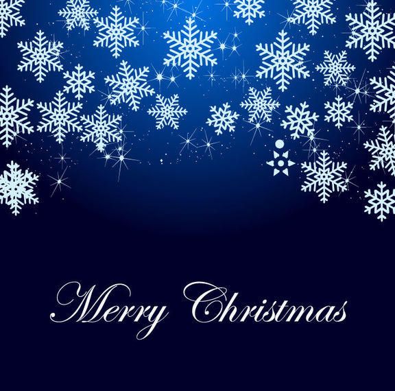 Snowflakes & Sparkles Blue Xmas Background Snowflakes & Sparkles Blue Xmas Background