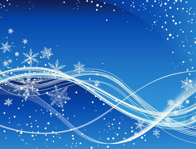 Swirling Blue Christmas Background with Snowflakes Swirling Blue Christmas Background with Snowflakes
