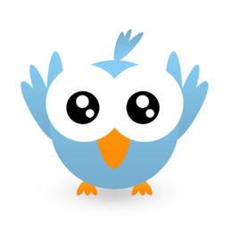 Ícone Twitt azul claro
