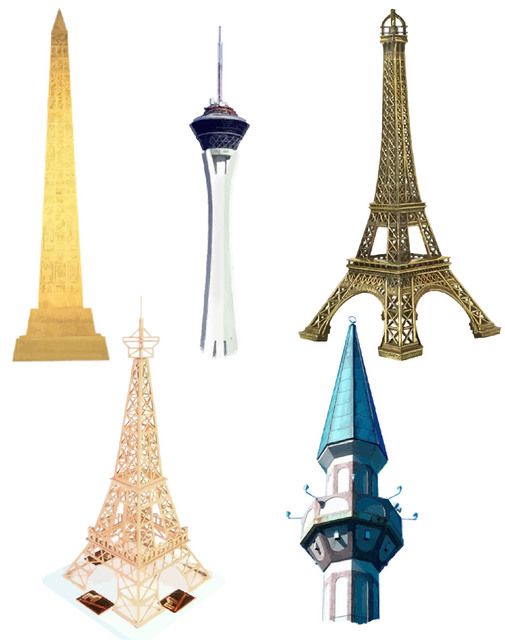 World Tallest Famous Landmark Set