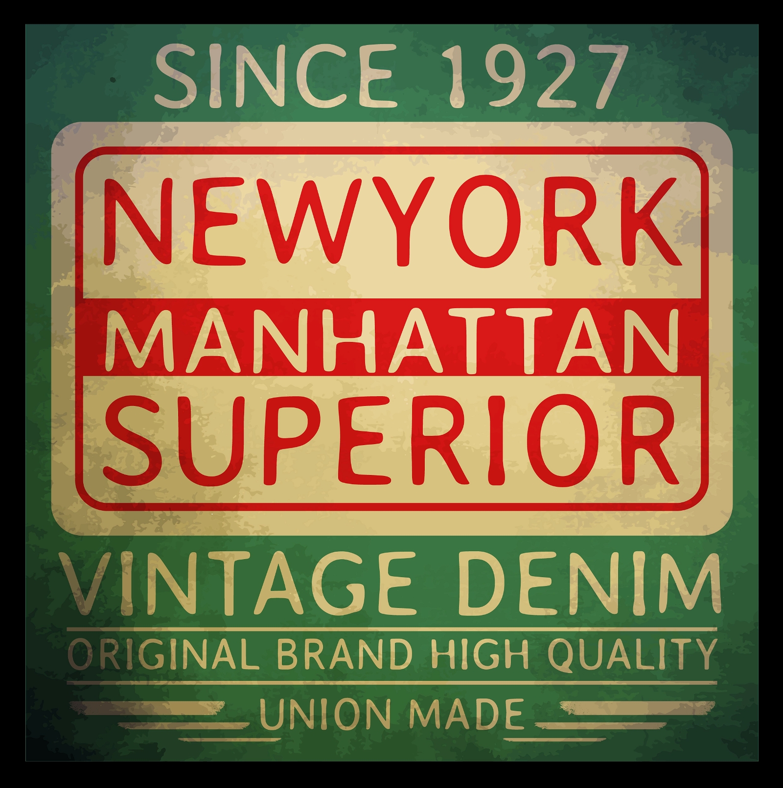 New York Vintage Typografie T-Shirt Grafik
