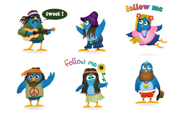 Woodstock Twitter Icons set Woodstock Twitter Icons set