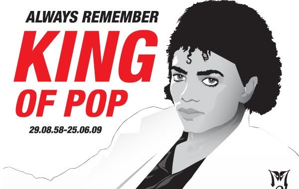 Rip de ilustración vectorial de Michael Jackson