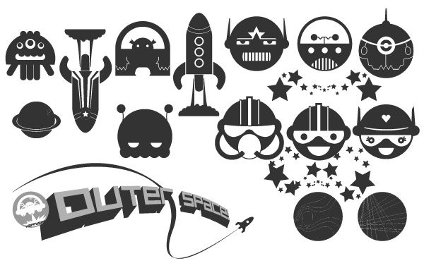Happy Space Vector Pack Happy Space Vector Pack