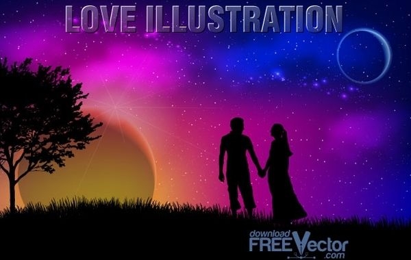 Vector amor ilustración