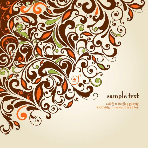 Vintage Floral Template Background Vintage Floral Template Background