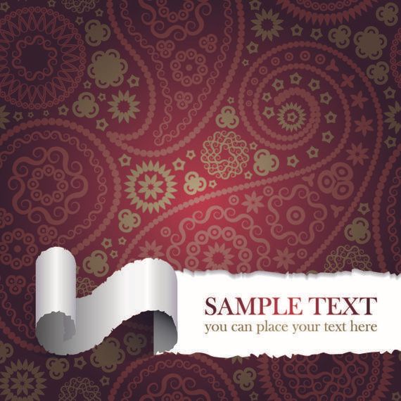 Ripped Seamless Paisley Background Ripped Seamless Paisley Background
