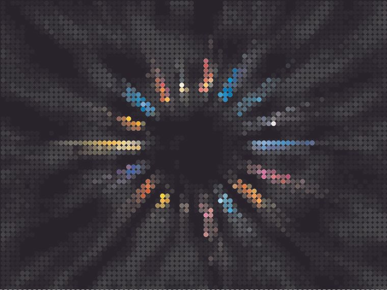 Colorful Radial Mosaic Background Colorful Radial Mosaic Background