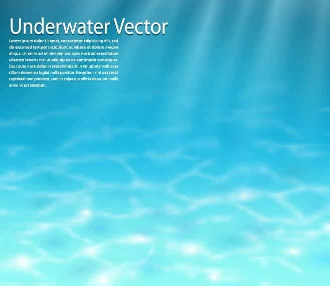 Realistischer blauer Unterwasserhintergrund