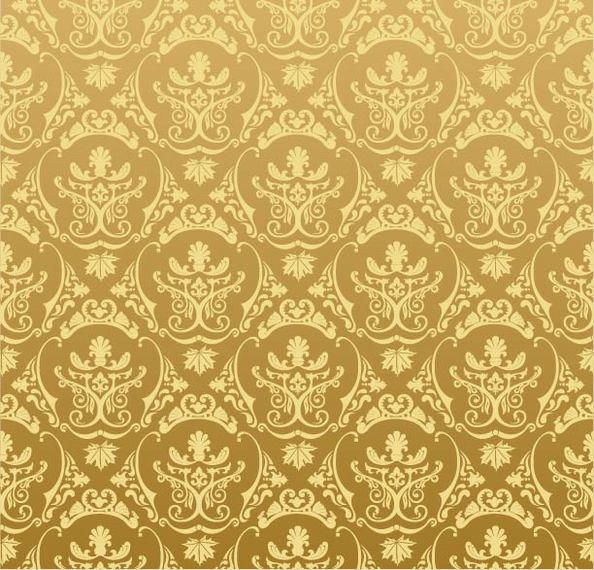 Golden Retro Ornamental Pattern Golden Retro Ornamental Pattern
