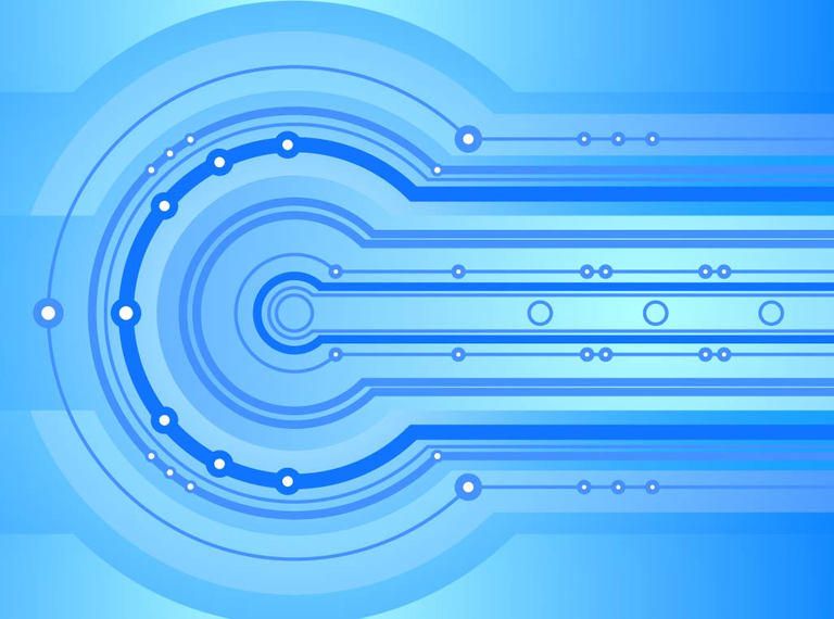 Blue Abstract Techno Background Vector download