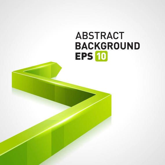 Green 3D Arrow Business Background Green 3D Arrow Business Background