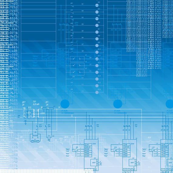 Blue Digitech Background with Lines Blue Digitech Background with Lines