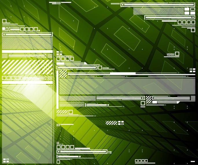 Abstract Green Hi-tech Background - Vector download