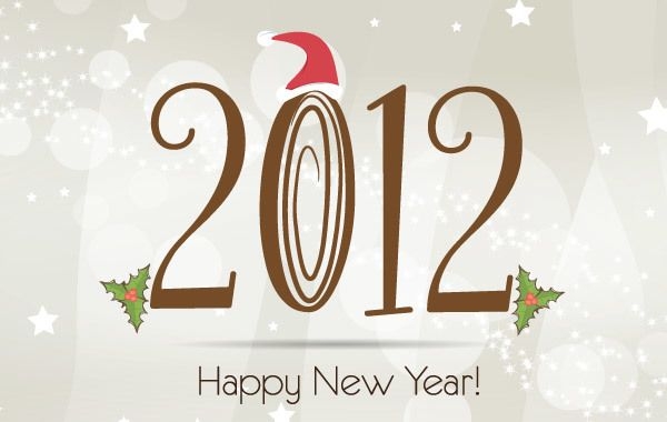 Plantilla de año nuevo 2012